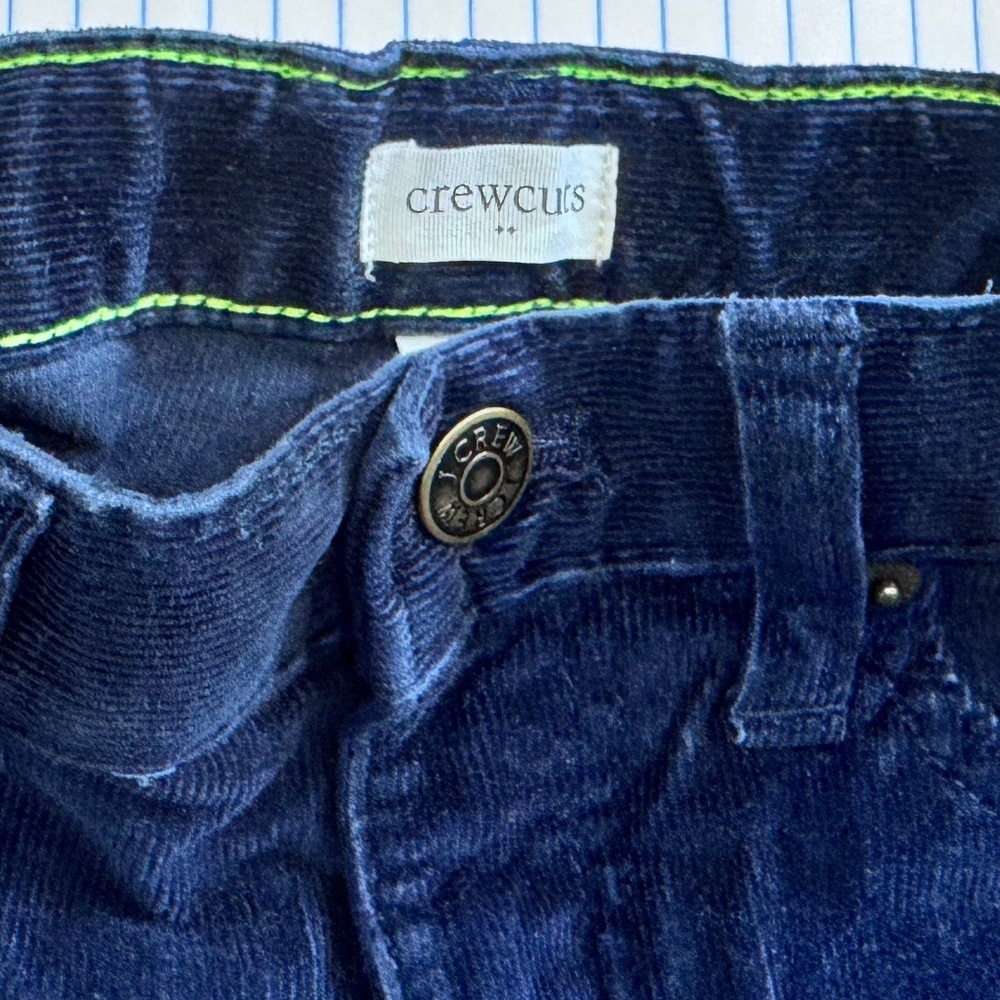 Crewcuts Stretch Corduroy Pants NAVY Boys size 10
